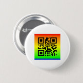 QR Code® Gezegde: PEACE Ronde Button 5,7 Cm (Voorkant /achterkant)
