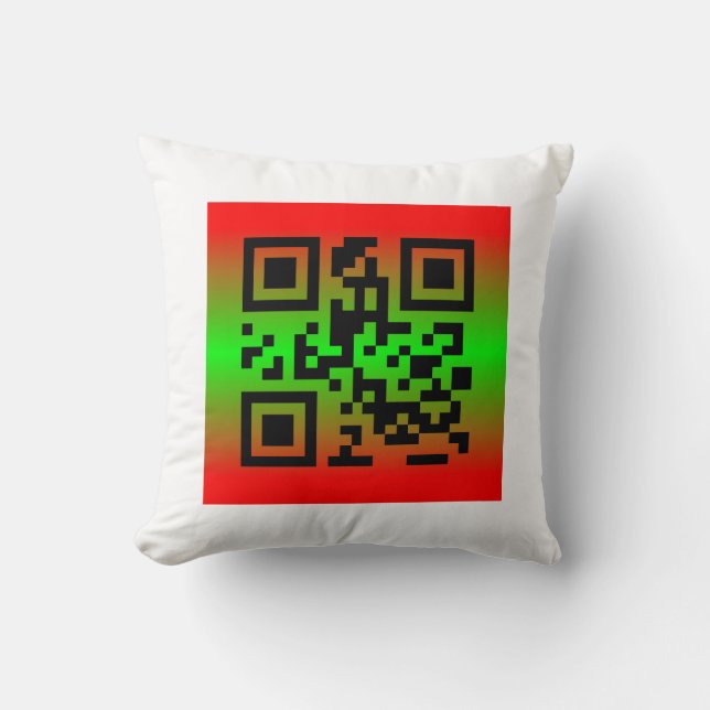QR Code® Gezegde: PRETTIGE FEESTDAGEN Kussen (Voorkant)