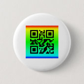QR Code® Gezegde: SMILE Ronde Button 5,7 Cm (Voorkant)