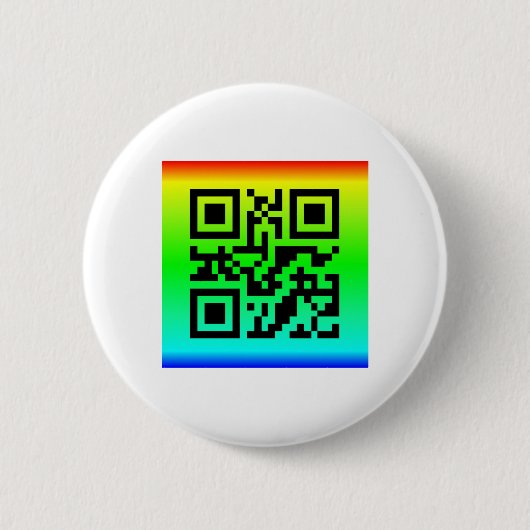 QR Code® Gezegde: SMILE Ronde Button 5,7 Cm (Voorkant)