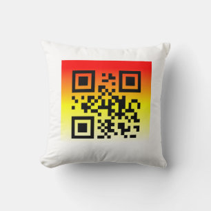 QR Code® Gezegde: U WORDT UITGEZOCHT Kussen