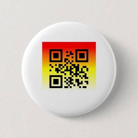 QR Code® Gezegde: U WORDT UITGEZOCHT Ronde Button 5,7 Cm (Voorkant)