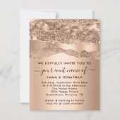 QR-code Glitter Roos Borders Blush (Voorkant)