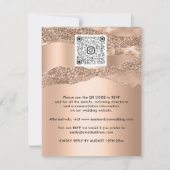 QR-code Glitter Roos Borders Blush (Achterkant)