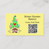 QR Code Gnome Hometown Bakery Lemon Geel Visitekaartje (Voorkant)