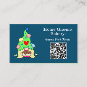 QR Code Gnome Hometown Bakery Ocean Blue Visitekaartje (Voorkant)