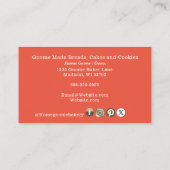 QR-code Gnome Hometown Bakery Oranje Visitekaartje (Achterkant)