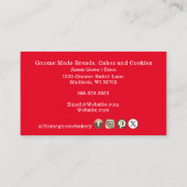 QR-code Gnome Hometown Bakery Red Visitekaartje (Achterkant)