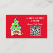 QR-code Gnome Hometown Bakery Red Visitekaartje (Voorkant)