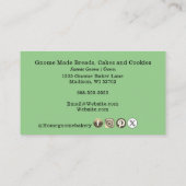 QR-code Gnome Hometown Bakery Saga Green Visitekaartje (Achterkant)