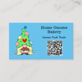 QR-code Gnome Hometown Bakery Sky Blue Visitekaartje