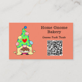 QR Code Gnome Hometown Bakery Zalmkleurige kleurst Visitekaartje