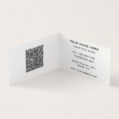 QR-code Gold Black Professional Visitekaartje (Binnen)