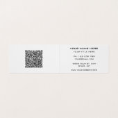 QR-code Gold Black Professional Visitekaartje (Binnenkant ongevouwen)