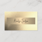 QR CODE Gold glitter modern make-up artiest Visitekaartje (Voorkant)