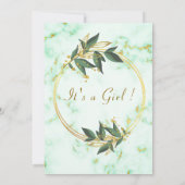 QR-code Gold Marble Baby Girl Shower (Achterkant)