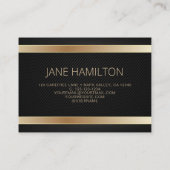 QR-code Gold Moderne consultant Visitekaartje (Achterkant)