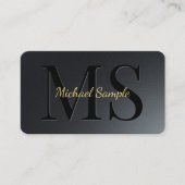 QR Code Gold Tekst Afgeronde hoek Luxe Visitekaartje (Voorkant)