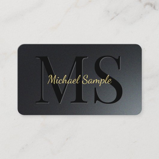 QR Code Gold Tekst Afgeronde hoek Luxe Visitekaartje (Voorkant)