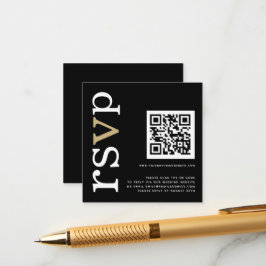 QR-code Gold White Text Black Weddenschap Online R Informatiekaartje
