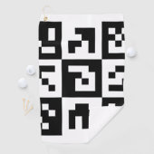 qr-code golfhanddoek (Insitu)