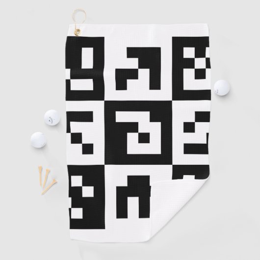 qr-code golfhanddoek (Insitu)
