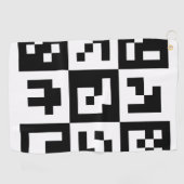 qr-code golfhanddoek (Horizontaal)
