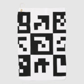 qr-code golfhanddoek (Voorkant)