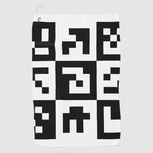qr-code golfhanddoek (Voorkant)