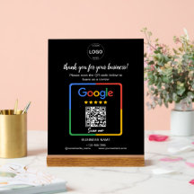 QR Code Google Reviewen Business Logo