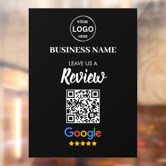 QR Code Google Reviewen Business Review Raamsticker (Vel 2)