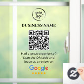 QR Code Google Reviewen Business Review Raamsticker (Huis)