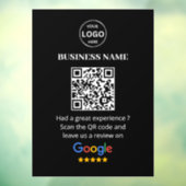 QR Code Google Reviewen Business Review Raamsticker (Vel 3)