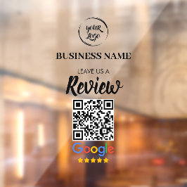 QR Code Google Reviewen Business Review Raamsticker