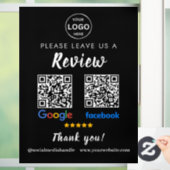 QR Code Google Reviewen Facebook Business Review P Raamsticker (Huis)