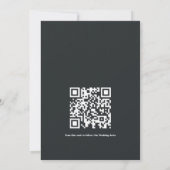 QR Code Gotische Vleermuis Diep Amethist Paarse Ro Kaart (Achterkant)