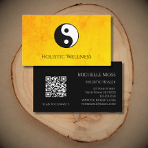 QR code Goud Holistische Wellness Yin Yang
