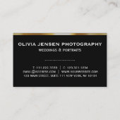 QR code gouden gradiënt verdeler Fotograaf Visitekaartje (Achterkant)