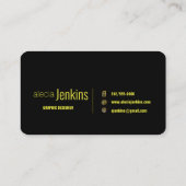 "qr code" grafisch ontwerpervisitekaartje visitekaartje (Achterkant)