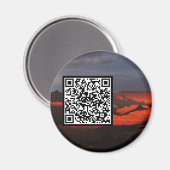 QR Code Grand Canyon Sunset Storm Magneet (Voorkant / Achterkant)