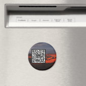 QR Code Grand Canyon Sunset Storm Magneet (Insitu (Vaatwasser))