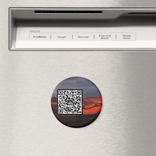  QR Code Grand Canyon Sunset Storm Magneet (Insitu (Vaatwasser))