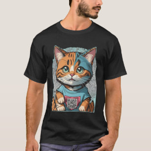 QR code grappige kat T-shirt