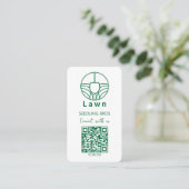 QR Code Grasmaaien Neem contact met ons op Visitekaartje (Staand voorkant)