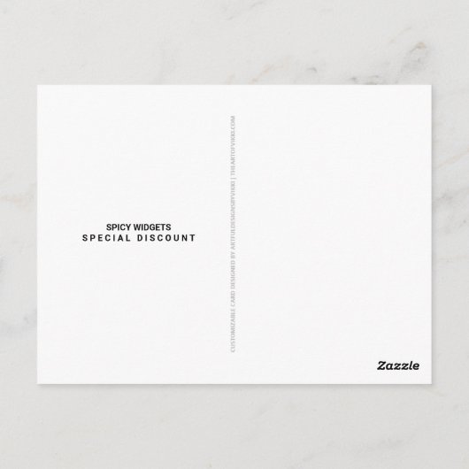 QR Code Grijze Business Marketing Cool Adverteren Briefkaart (Achterkant)