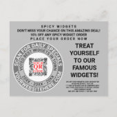 QR Code Grijze Business Marketing Cool Adverteren Briefkaart (Voorkant)