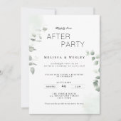 QR Code Groene Happily Ever After Feest Huwelijk Kaart (Voorkant)