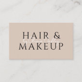 QR Code Haar En Make-up Blush Roze Visitekaartje (Voorkant)