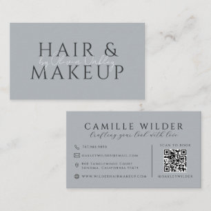 QR-code haar en make-up neutraal Visitekaartje