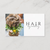 QR-code haarstylist foto Visitekaartje (Voorkant)